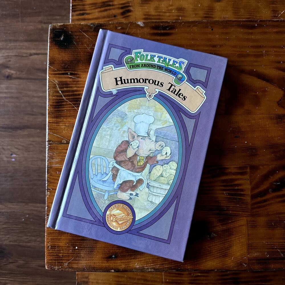 Vintage 1990 Folk Tales From Around The World Humorous Tales Hardcover Book